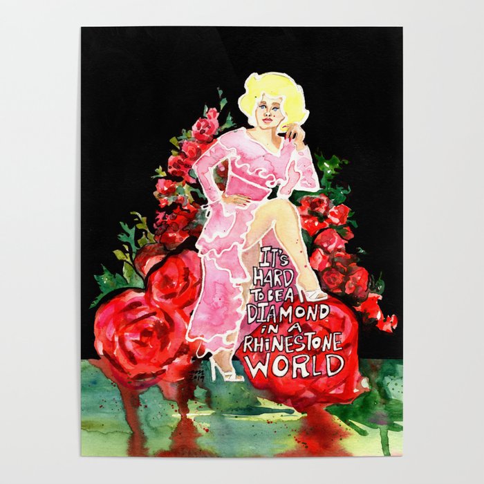 Dolly Parton Diamond Poster