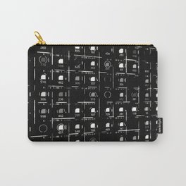 Stock market data and financial analysis on the dark background Carry-All Pouch