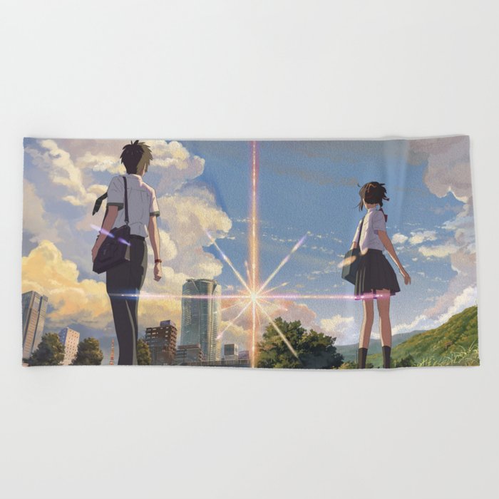 Your Name Beach Towel By Animoke