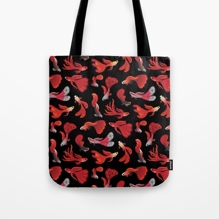 Red guppy Tote Bag