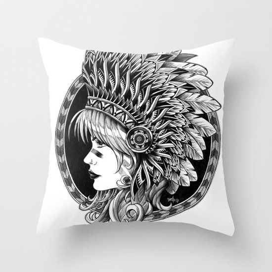 Headdress Throw Pillow