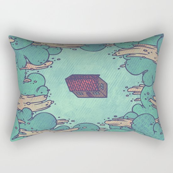 Away from Everyone Rectangular Pillow