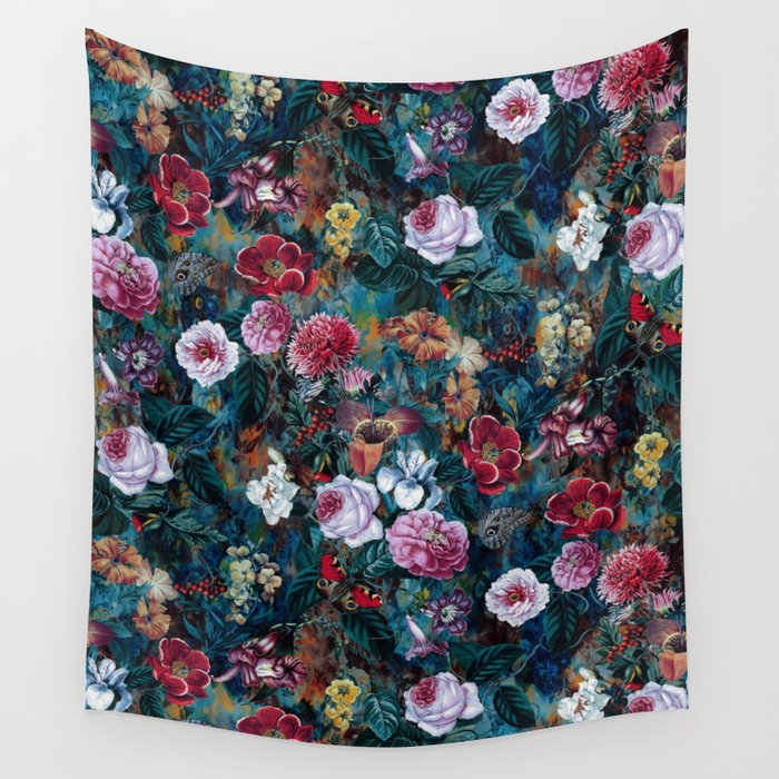 Dance of flowers Wall Tapestry