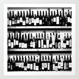 Wine Bottles in Black And White #decor #society6 #buyart Kunstdrucke | Greeting, Collection, Decor, Food, Film, Wine, Other, Black and White, Alcohol, Homedecor 