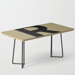 Letter R (Black & Sand) Coffee Table