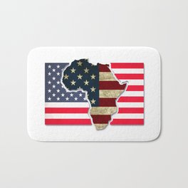 African-American Bath Mat | Africanamerican, Black, Illustration, America, History, Race, Graphicdesign, Digital, Pattern, Flag 