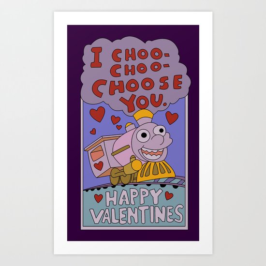 The Simpsons: I choo-choo-choose you Art Print