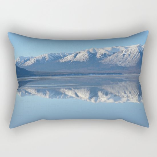 Turnagain Arm Mirror - Alaska Rectangular Pillow