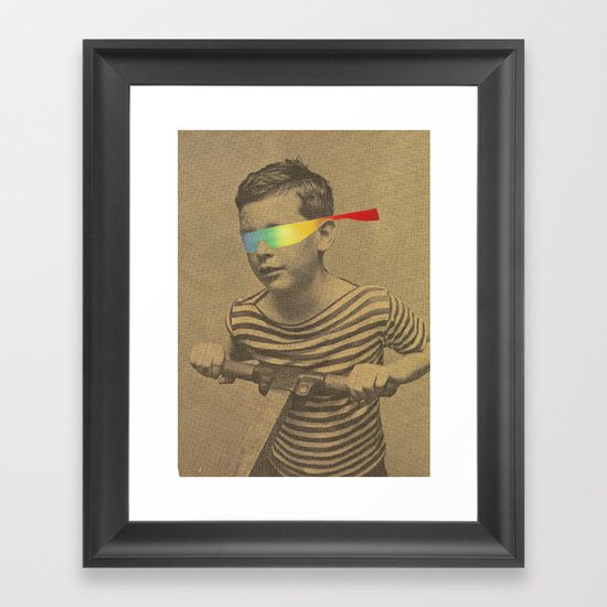 Occhiali cromodimensionali Framed Art Print