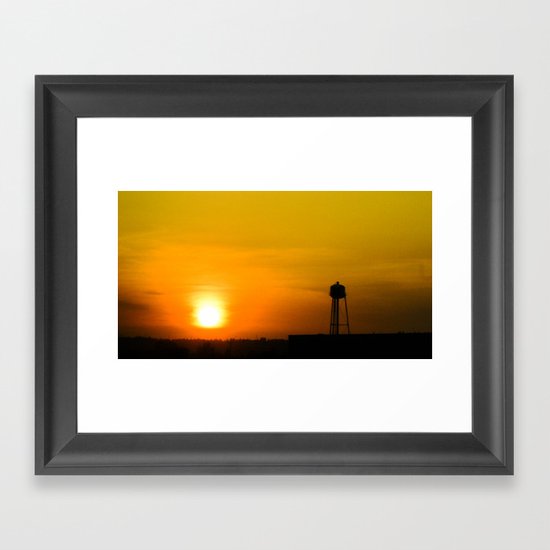 water tower Framed Art Print