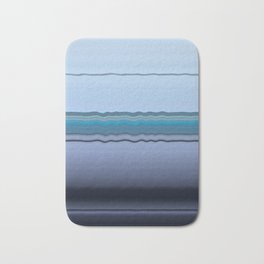 wade through the hours of cold Bath Mat | Curvy, Waves, Wave, Lines, Curve, Graphicdesign, Simple, Wavy, Water, Blue 