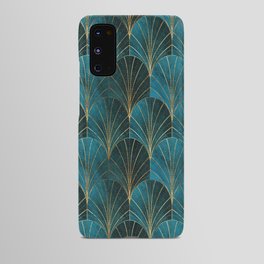 Art Deco Waterfalls // Ombre Teal Android Case