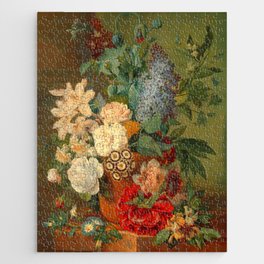 Albertus Jonas Brandt "Flowers in a Terra Cotta Vase" Jigsaw Puzzle