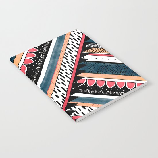Tribal Geometric Chevron Notebook