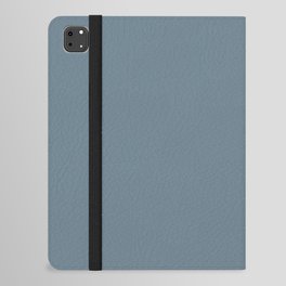 SLATE BLUE COLOR. Plain Dusty Blue  iPad Folio Case