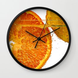 Orange and Lemon Wall Clock