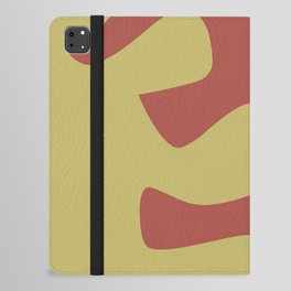 Abstract minimal plant color block 32 iPad Folio Case