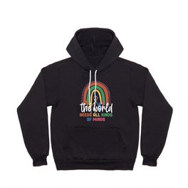 Autism Awareness All Kinds Of Minds Autistic Leopard Rainbow Hoody