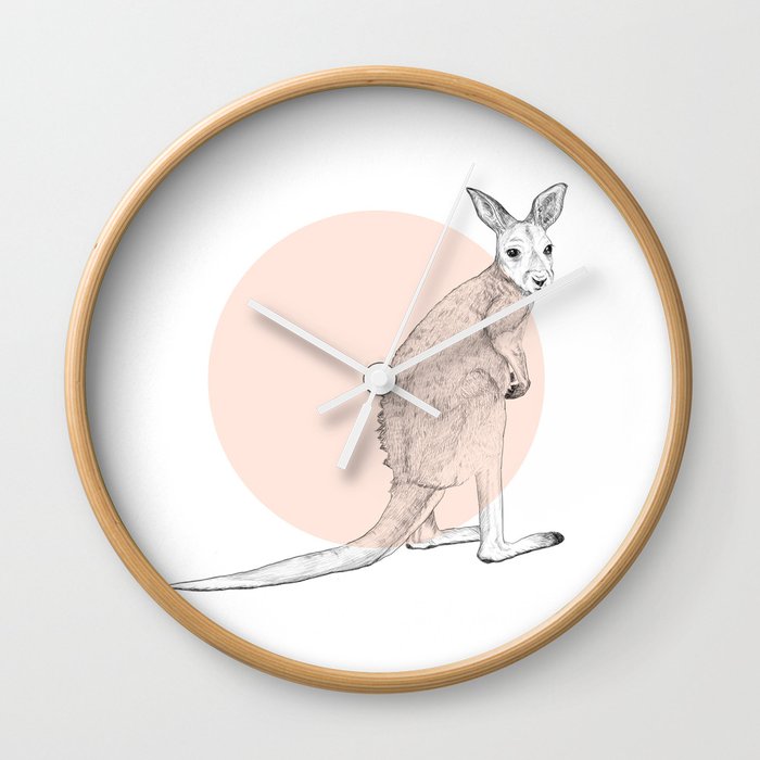 Baby Kangaroo Wall Clock