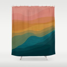 Desert Mountains In Color Shower Curtain
