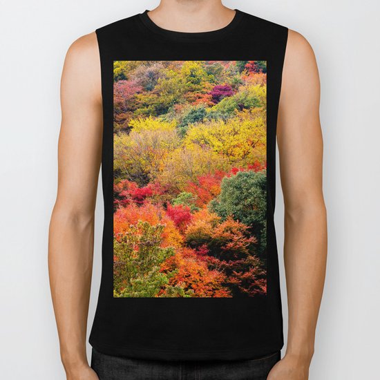 Autumn Forest Biker Tank