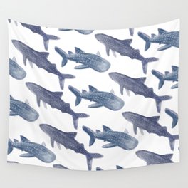 Whale Sharks Wall Tapestry