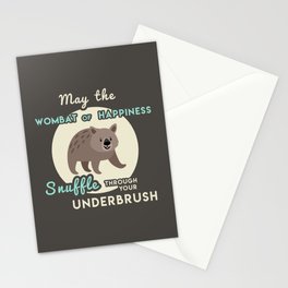 Wombat of Happiness Stationery Card