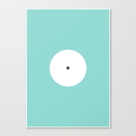 This is the point in blue Canvas Print