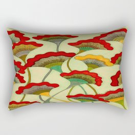 Poppies (warm) Rectangular Pillow