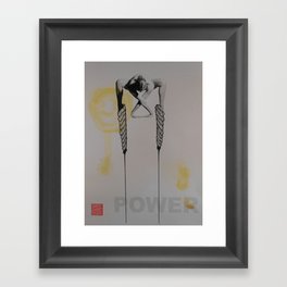 YOGA Power Framed Art Print