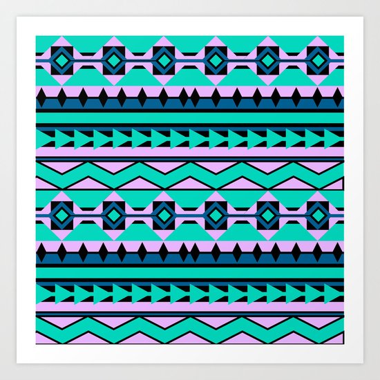 Aztec Pattern Art Print