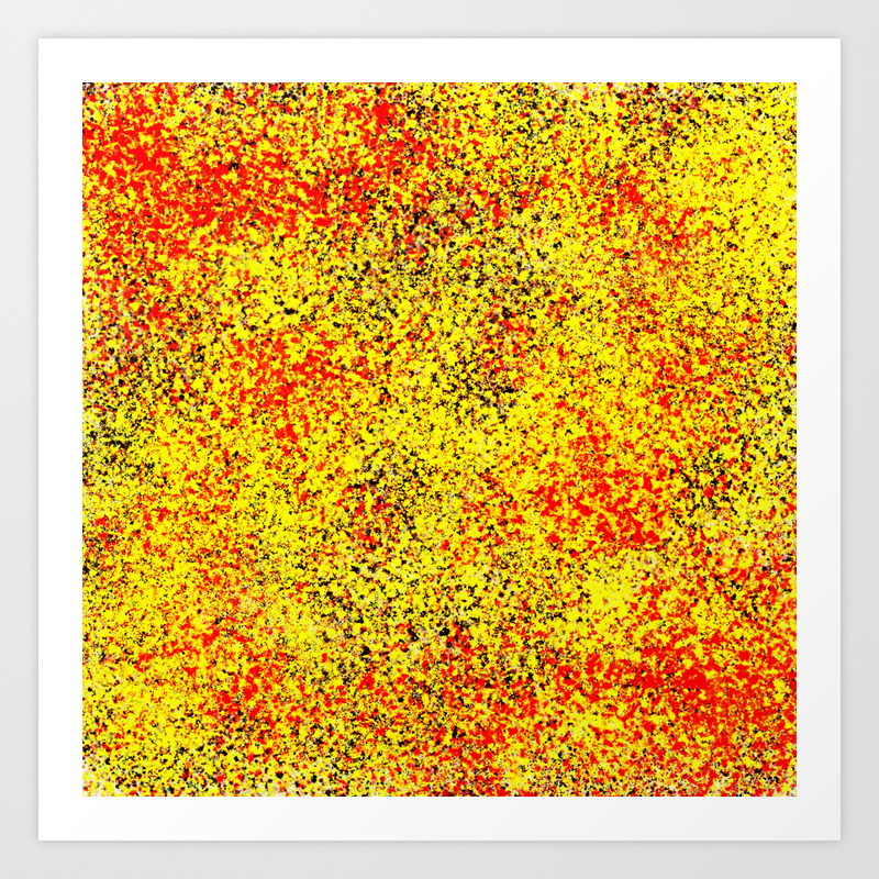 Flame Abstract Red Yellow And Black Artistic Representation Of