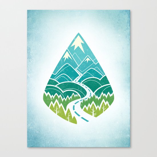 The Road Goes Ever On: Summer Canvas Print