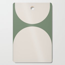Arches on Sage Green - Scandinavian Abstract Shapes Cutting Board