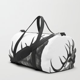 Elk in Black in White Sporttaschen