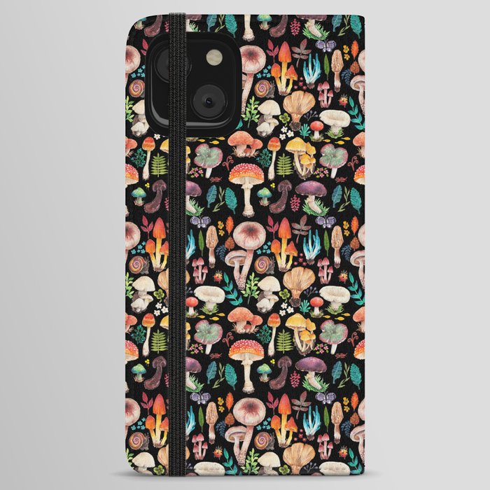Mushroom heart iPhone Wallet Case