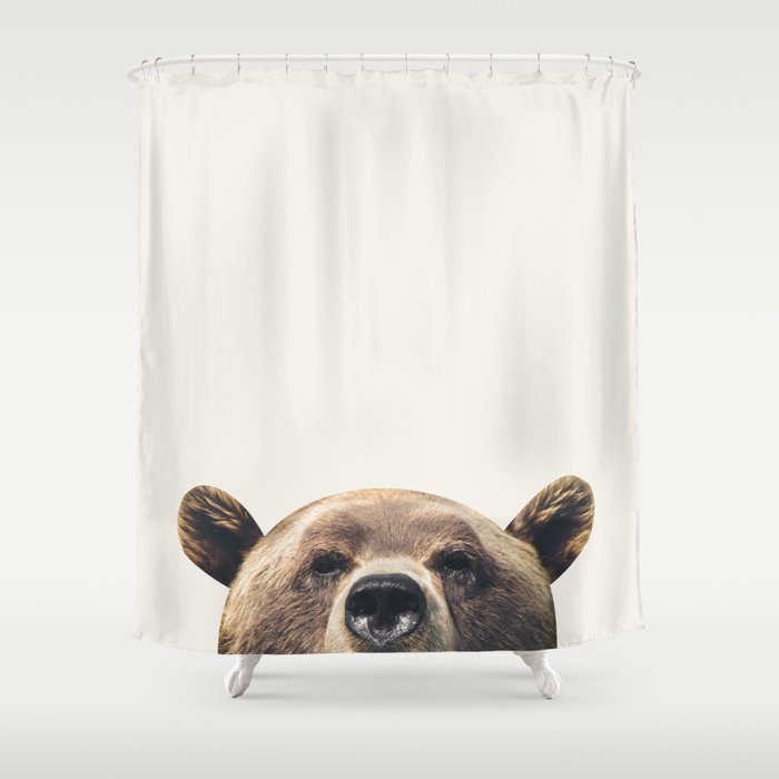 Bear Shower Curtain by La Chic Society6