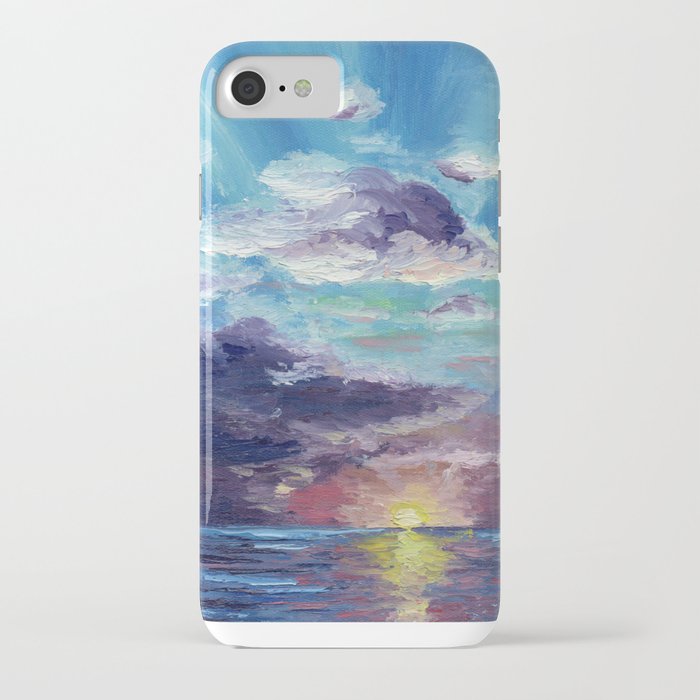 The journeying sunset iPhone Case
