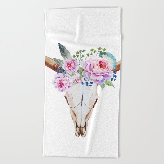 Animal Skull 07 Beach Towel