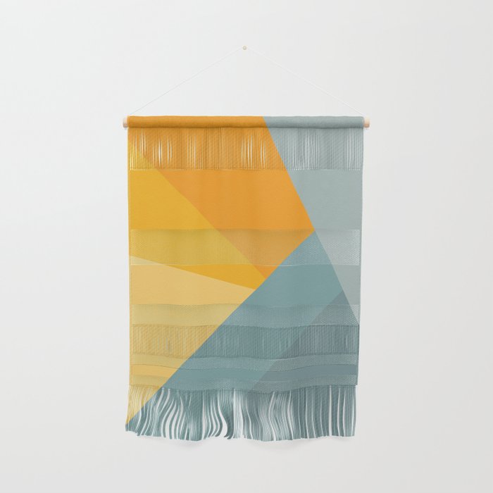 Abstract Mountain Sunrise Wall Hanging