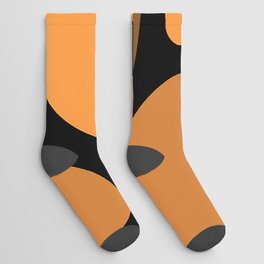 Elegant Abstract Vintage Orange Collection Socks