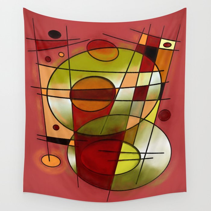 Abstract #752 Wall Tapestry