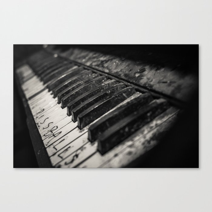 Ruined Piano Canvas Print