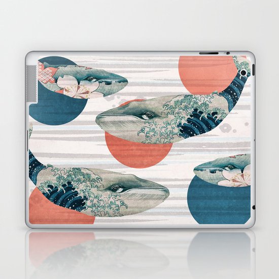 Whales and Polka Dots Laptop & iPad Skin
