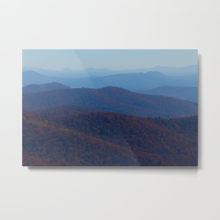 The Blue Ridge Parkway Mountains NC #2, Fine Art Landscape Photography Metal Print