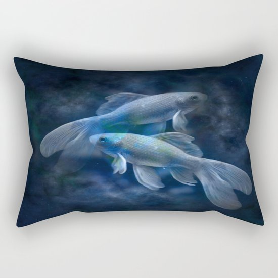 Twin Fish Rectangular Pillow