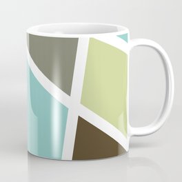 Cool Colors Abstract Geometric Coffee Mug