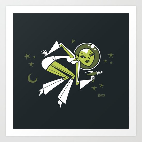 Hallucinating Pluto Art Print