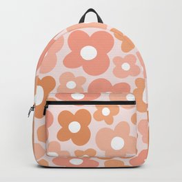 Peachy Pink Flower Power Backpack