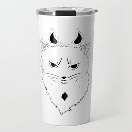 Demon Cat Travel Mug